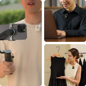 DJI Mic 2 Digital Wireless Microphone Recorder with Charging Case 8 Pocket-Sized Pro Audio