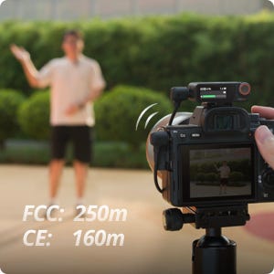 DJI Mic 2 Digital Wireless Microphone Recorder with Charging Case 19 Dual-Channel Recording, Flexible Post-Editing