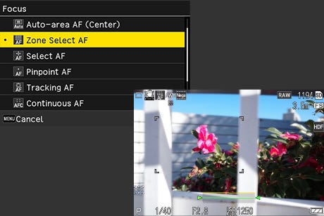 Zone select