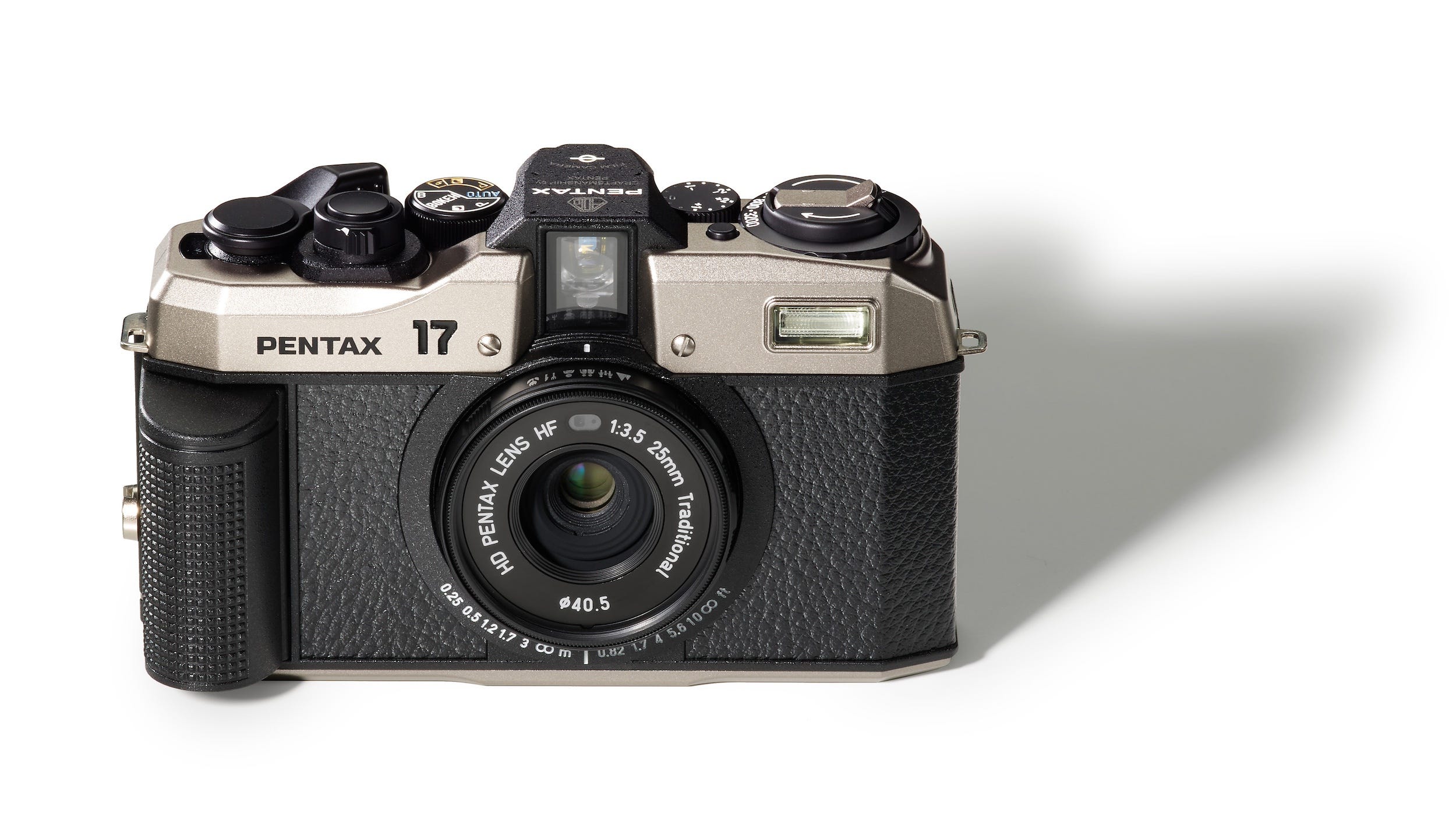 USED Pentax 17 Half Frame Compact Film Camera, Dark Silver