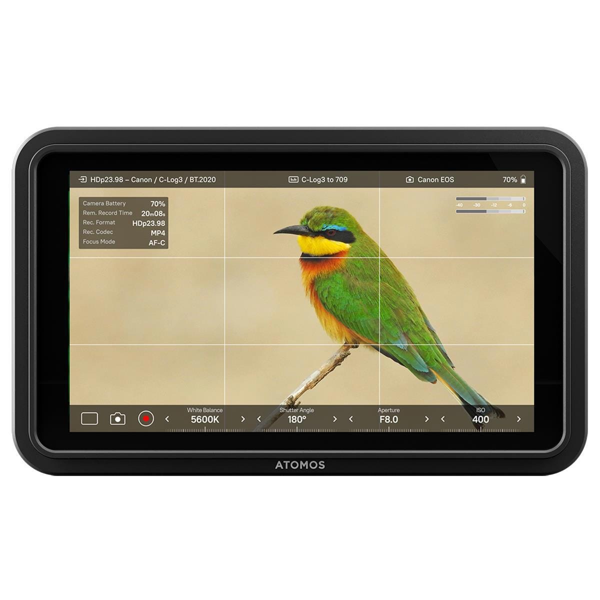 Atomos Shinobi 2 con Pantalla táctil de 5" Monitor fotográfico con control de cámara 2 Monitor Atomos de 5 pulgadas y 1500nits HDR