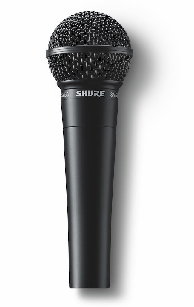 高い信頼 厚い信頼 Shure SM58 Special Black Edition Cardioid Dynamic Handheld 配信機器・PA機器・レコーディング機器