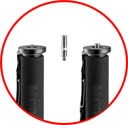Convertible Screw (1/4' & 3/8) for camera or head connection