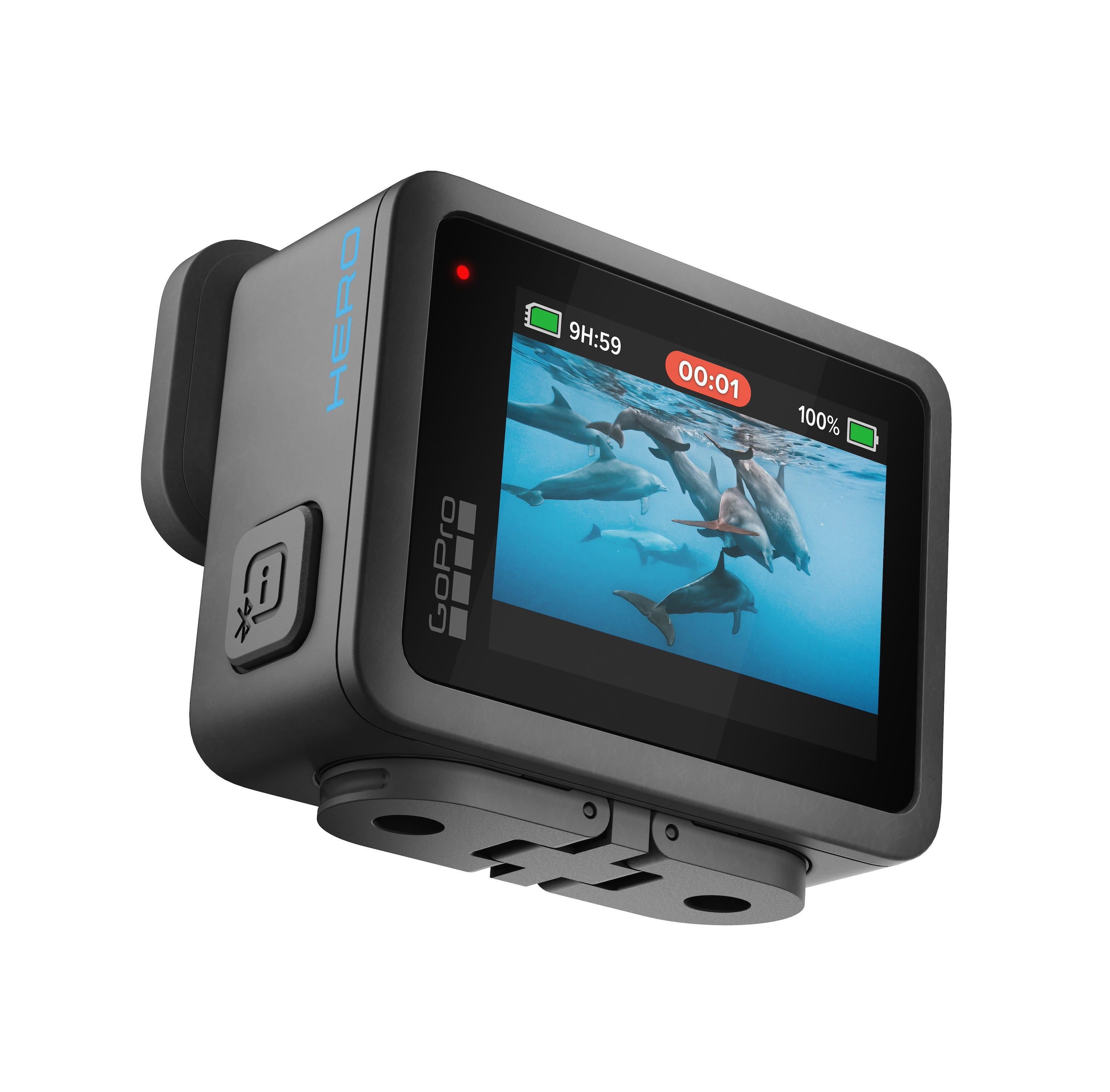 Rear LCD touchscreen
