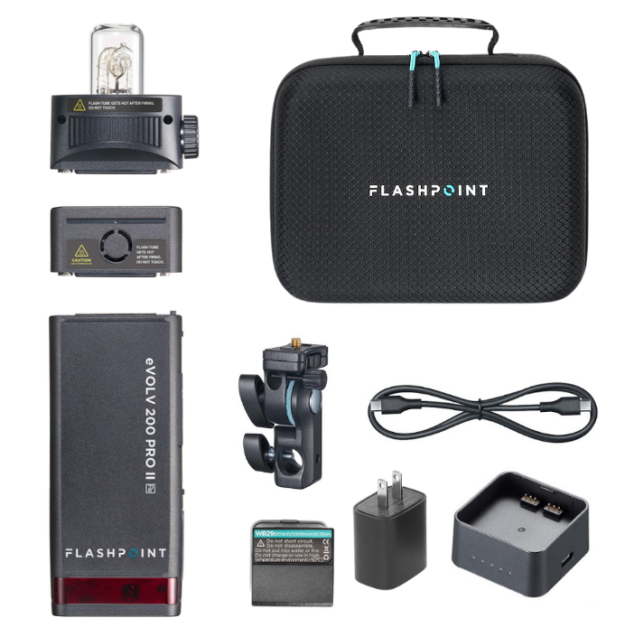 Flashpoint eVOLV 200 Pro II TTL Pocket Flash Kit