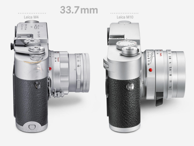 As slimly built  as an analogue M