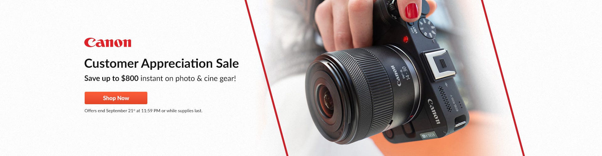 Canon Customer sale