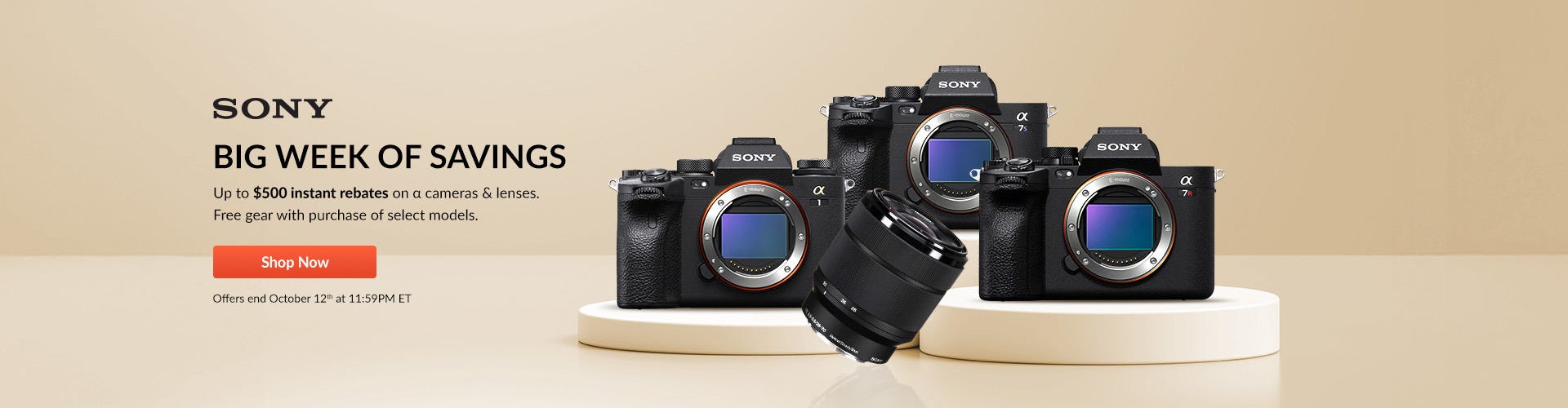 Sony Sale 10-6  to 10-12