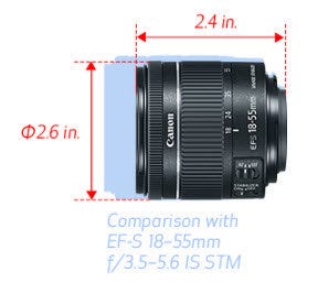 Canon EF-S 18-55mm f/4-5.6 IS STM Lens 1620C002 - Adorama