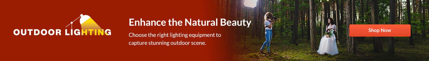 Choose the right lighting equipment to capture stunning outdoor scene