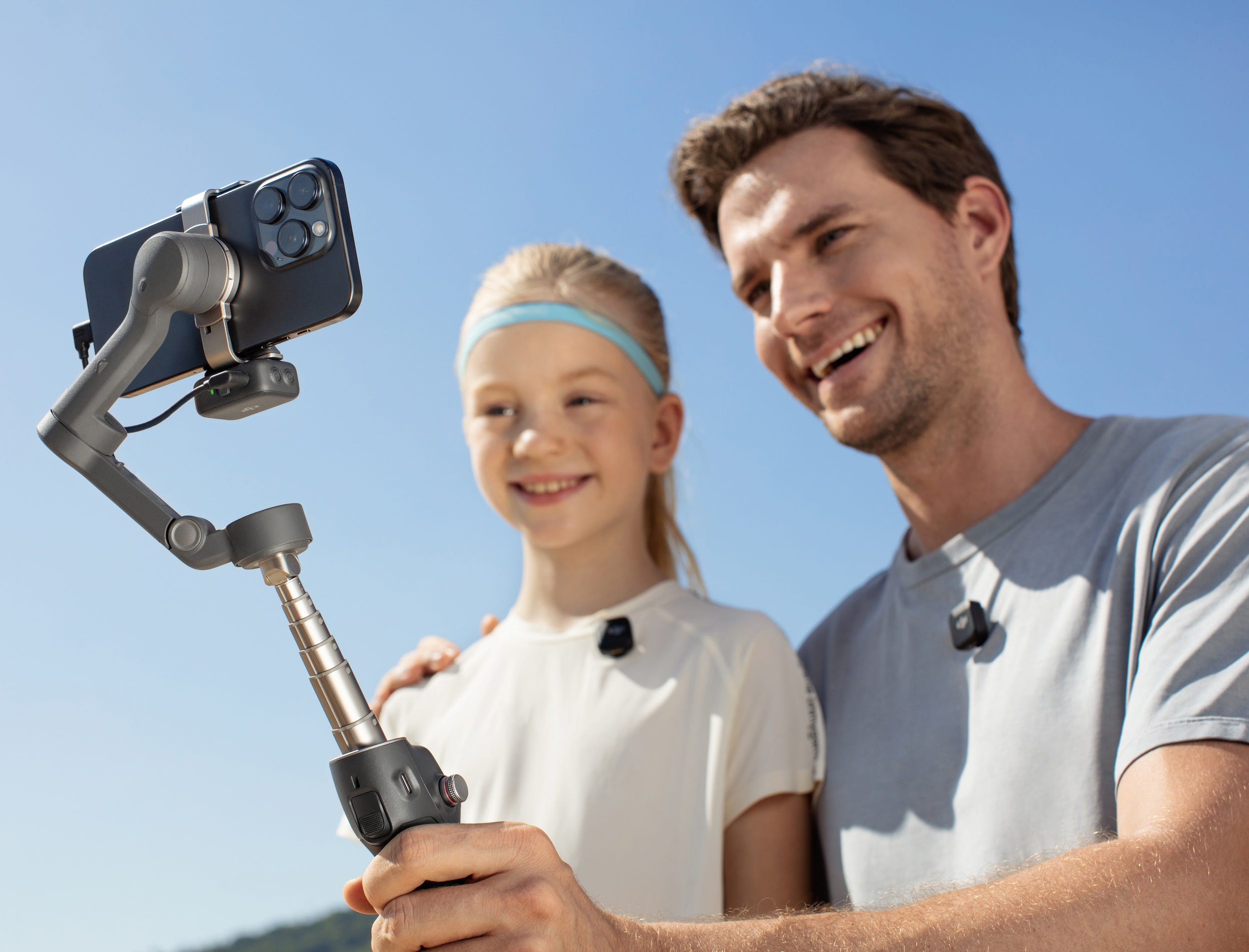 DJI Osmo Mobile 7P offers immersive, crystal-clear sound thanks to the DJI OsmoAudio ecosystem