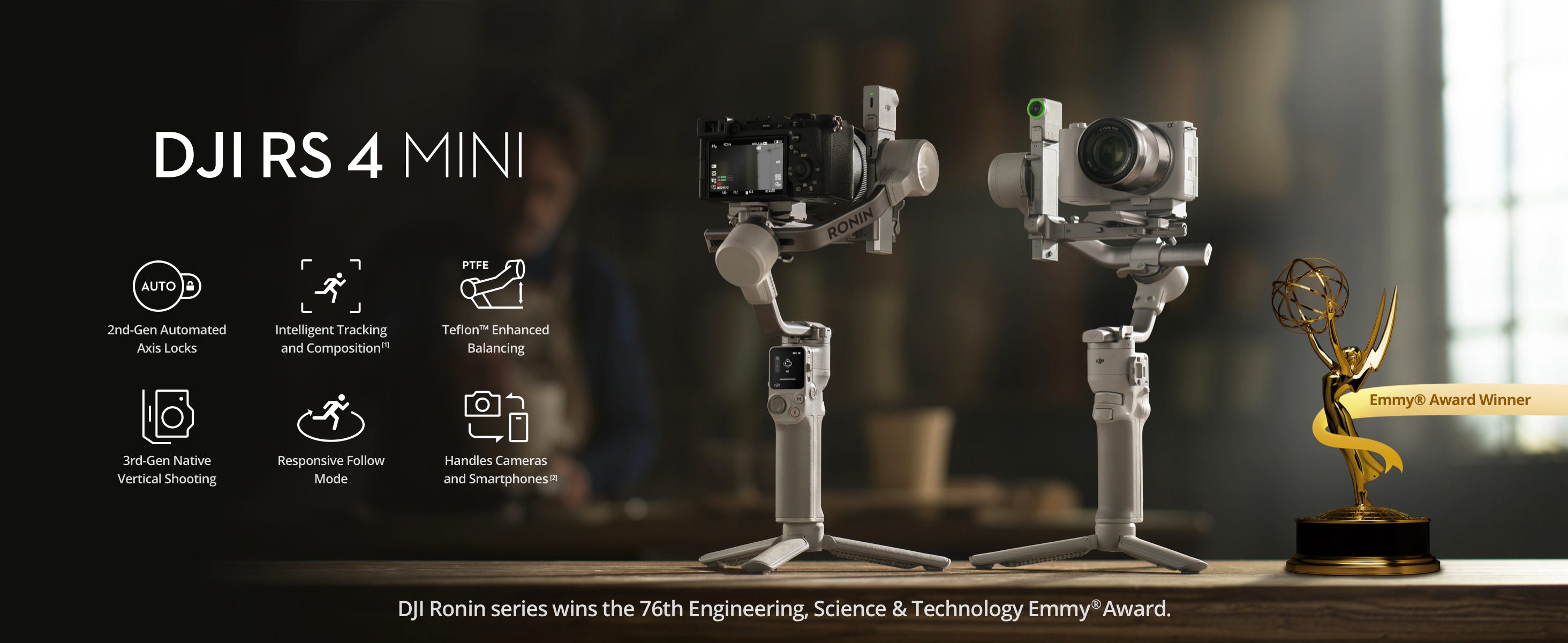 Compact and Lightweight Gimbal for Content Creators