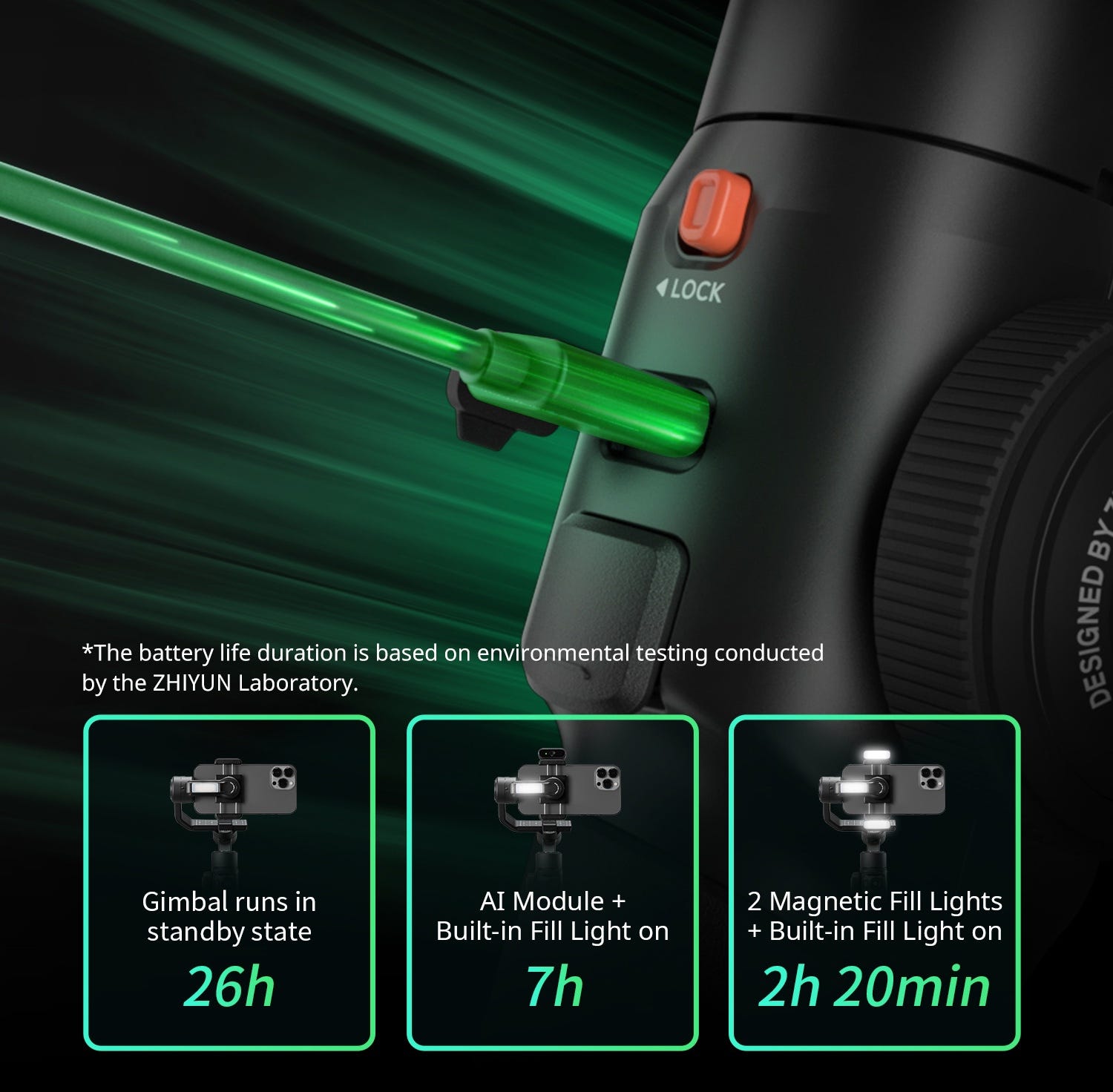Zhiyun SMOOTH 5S AI offers fast charging for all-day creativity