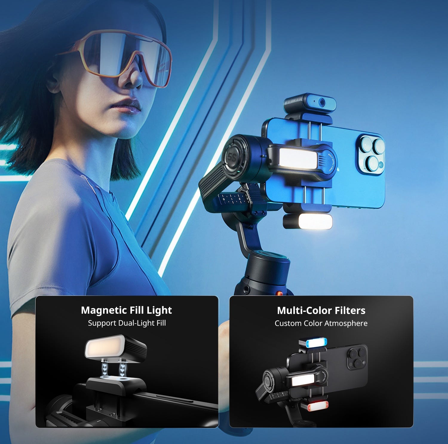Zhiyun SMOOTH 5S AI 3-Axis Handheld Gimbal Stabilizer Pro