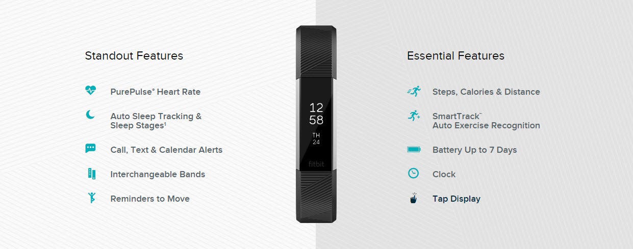 fitbit alta hr specifications