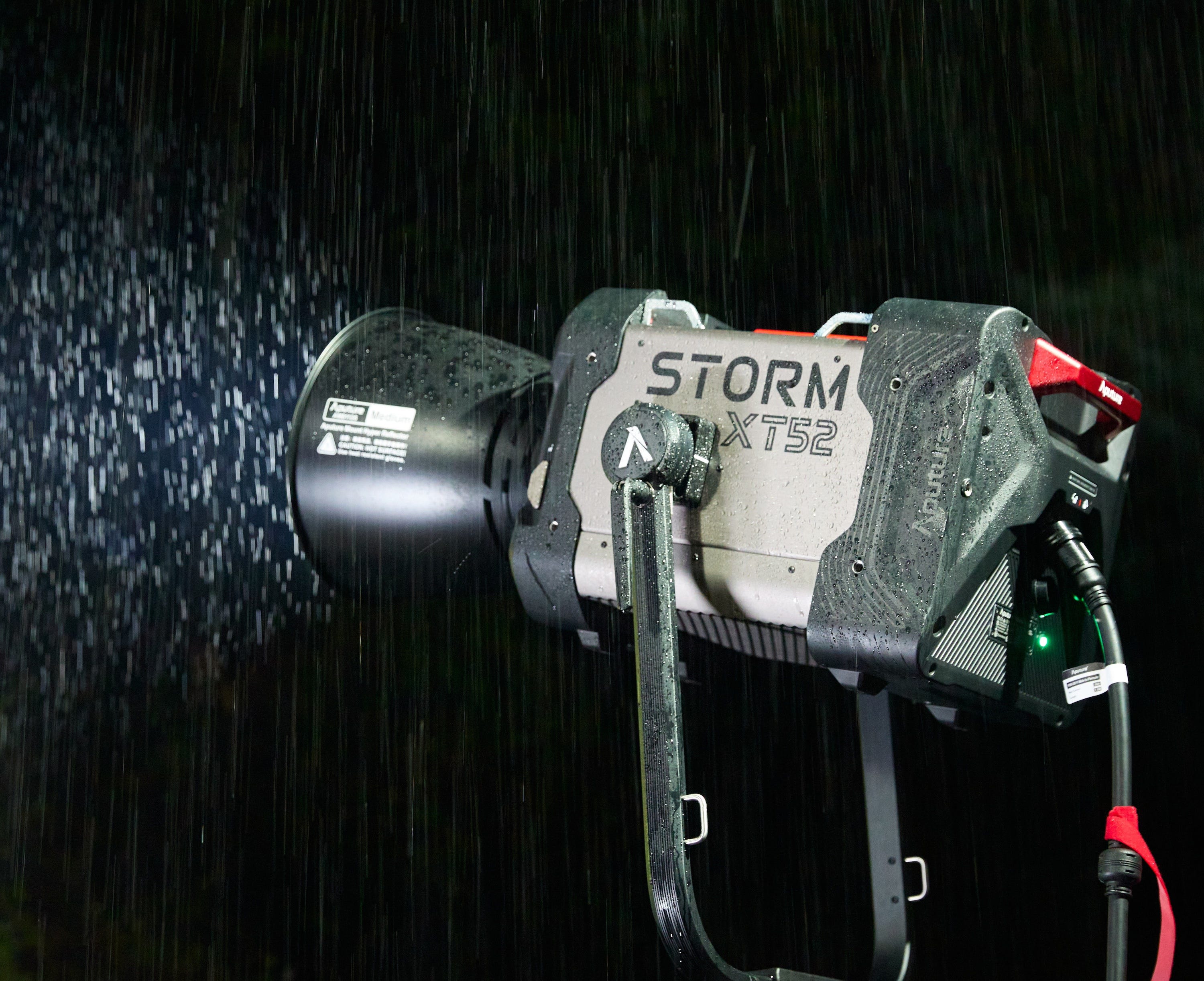 Aputure STORM XT52 boasts an IP65 dust and water-resistant design