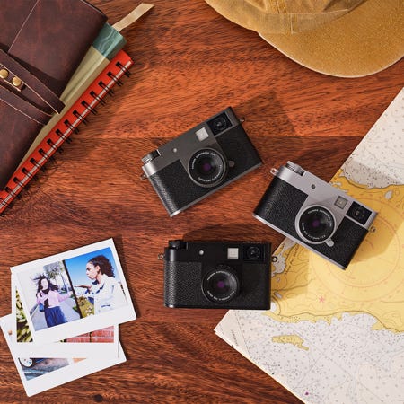 Fujifilm X half Digital Camera, Black, Free Accessories Bundle