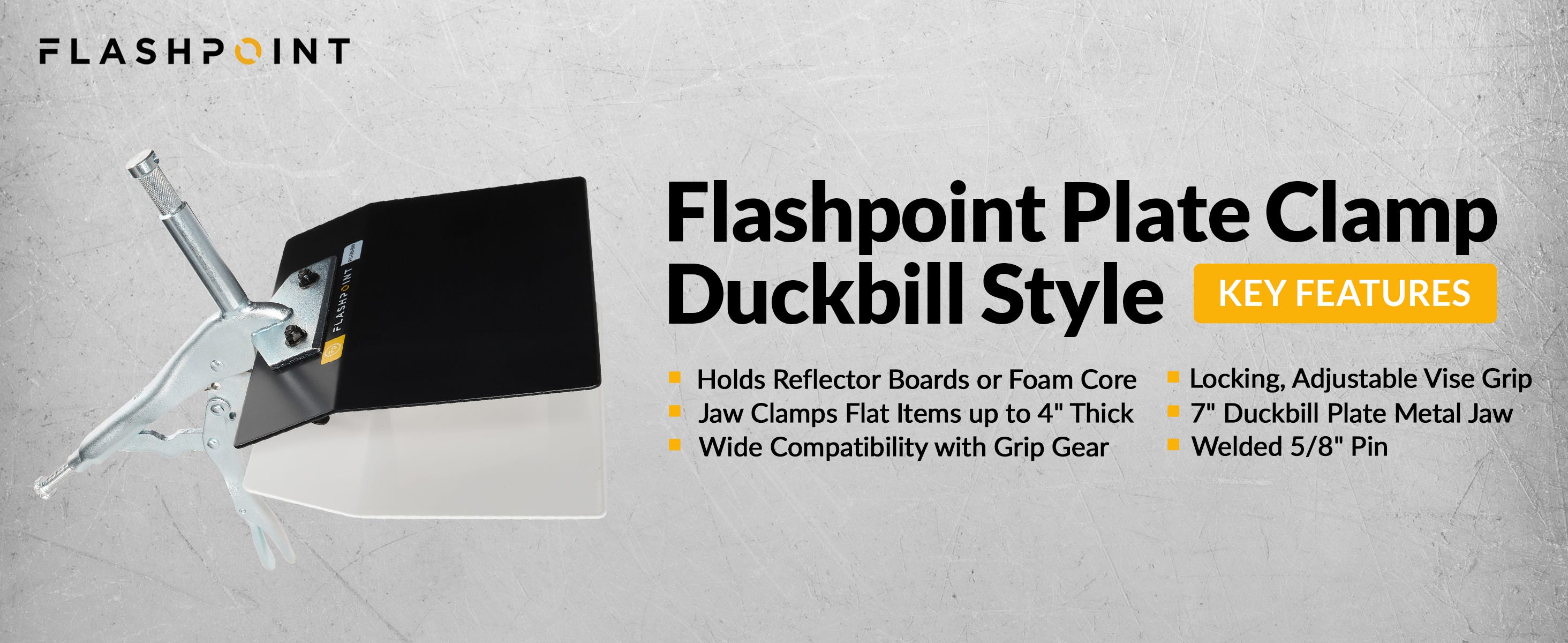 Duckbill Style Plate Clamp