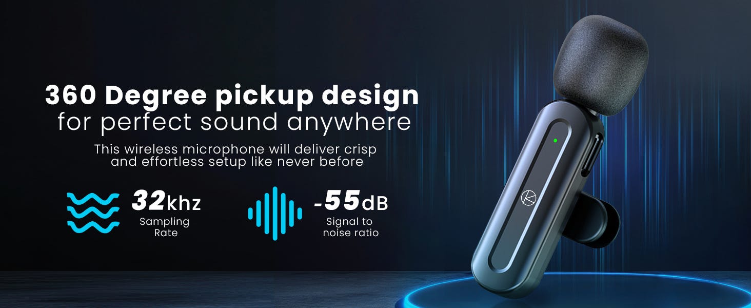 Turnstile Audio 3-In-1 Multifunctional Wireless Lavalier Microphone    