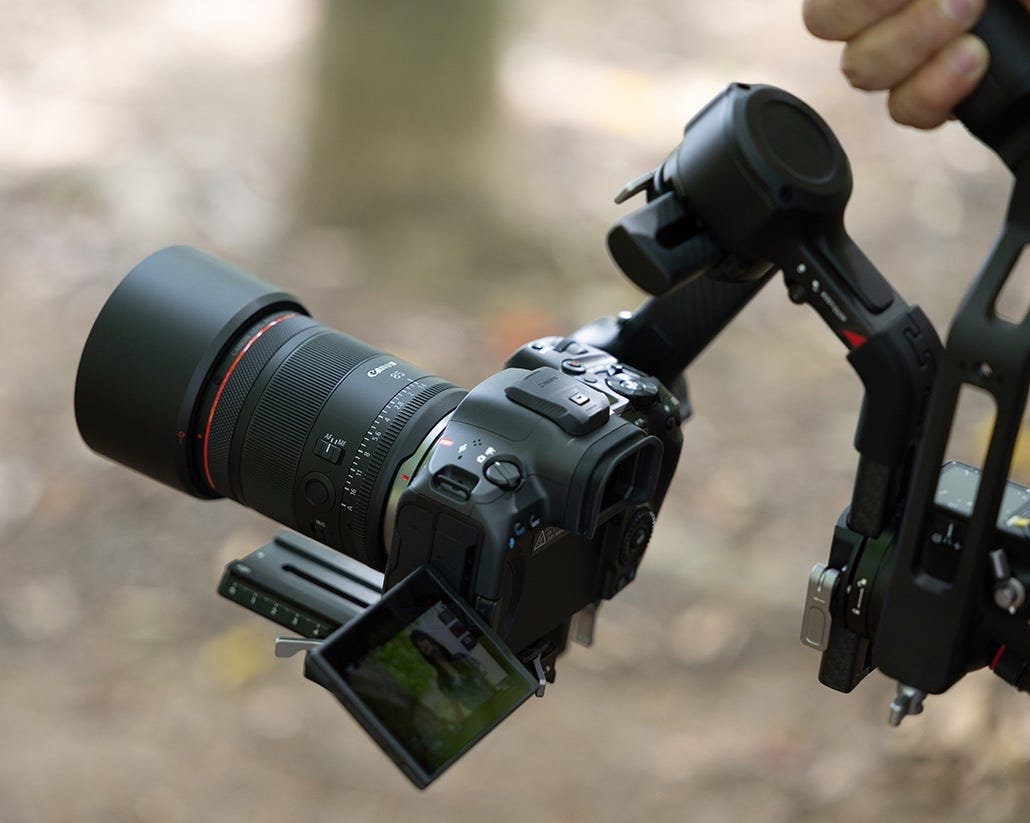 Canon RF 85mm Lens is great for videos
