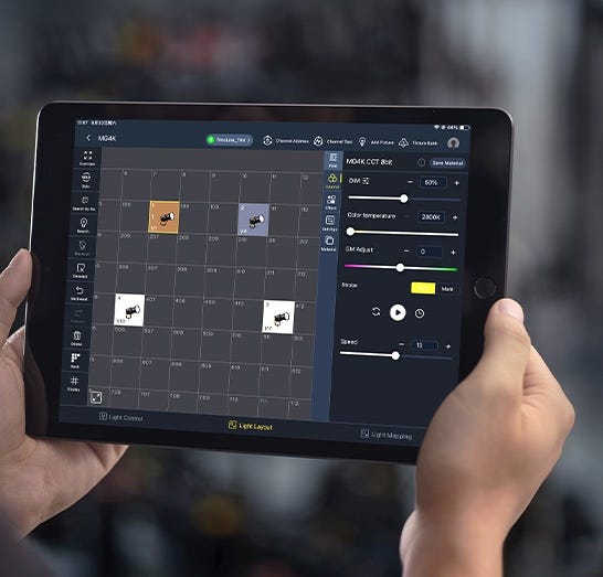 Godox KNOWLED Video Light onboard controls