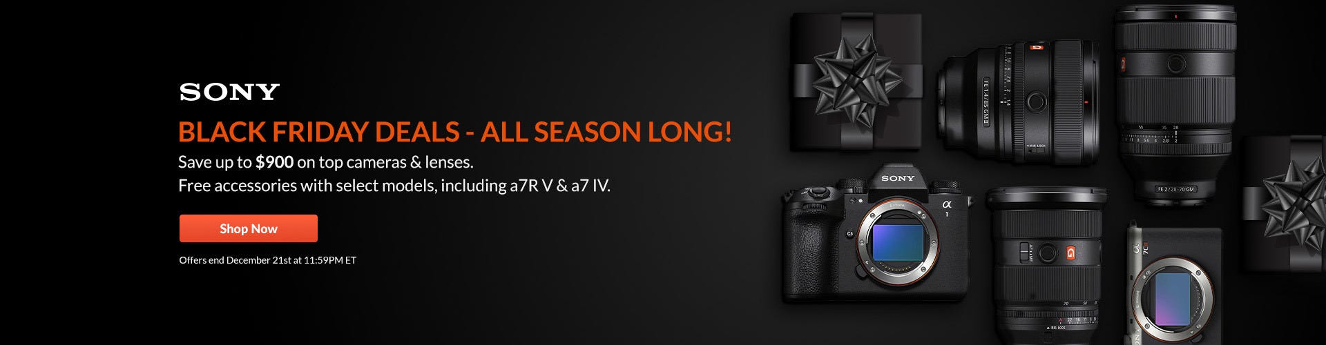 Sony BF Deals all Holiday - ends Dec 21