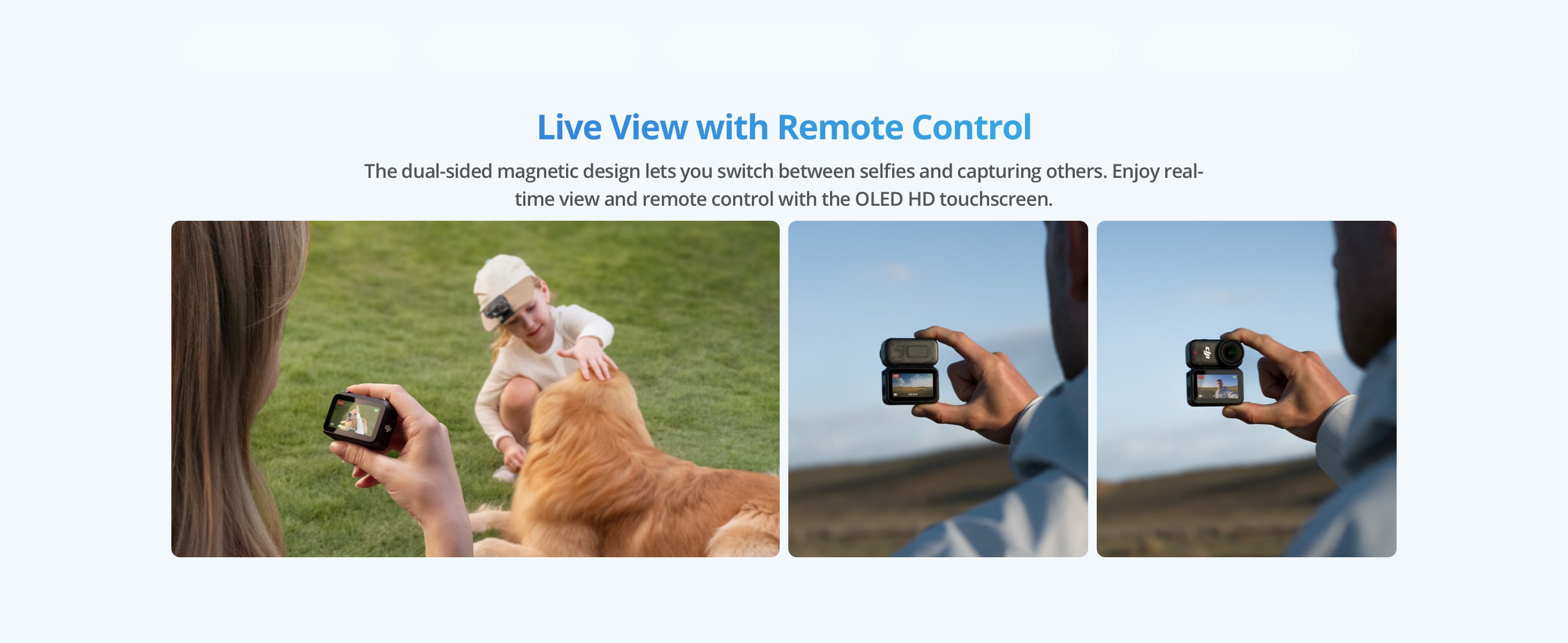 DJI Osmo Nano Action Camera live view