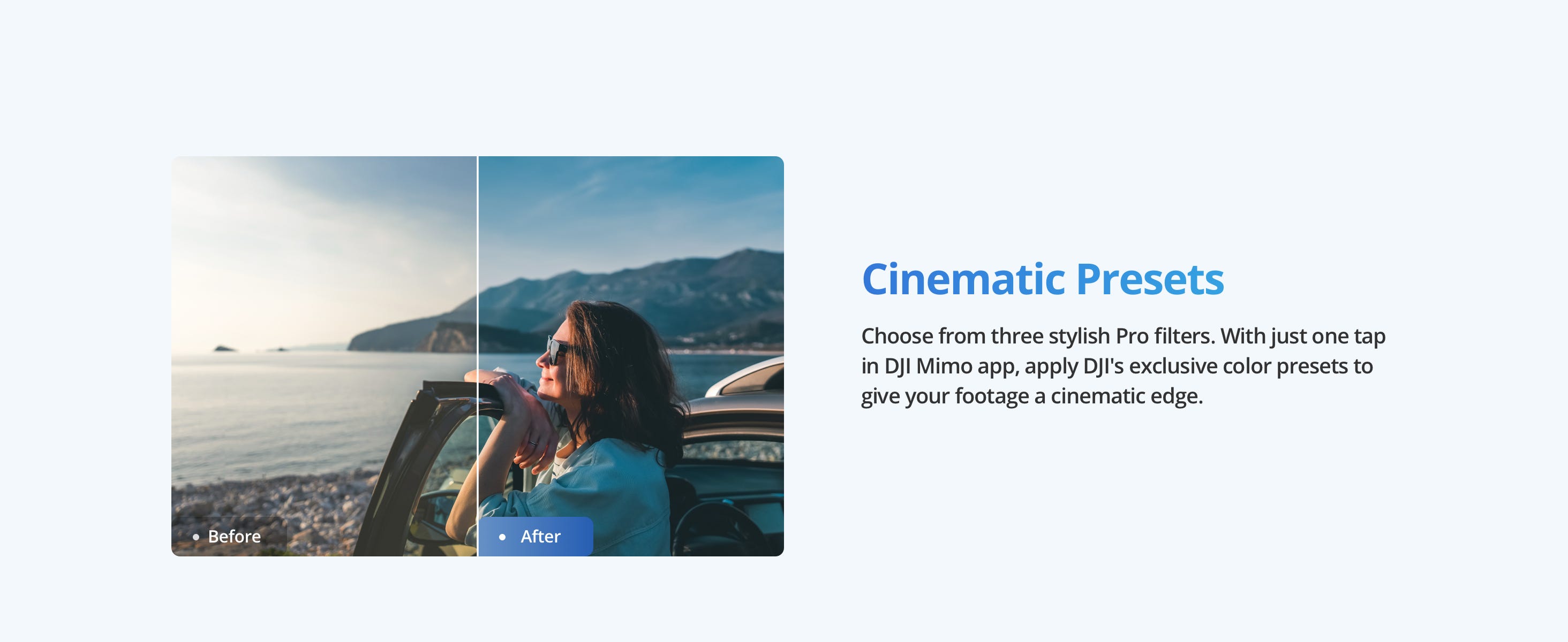 DJI Osmo Nano Action Camera cinematic presets