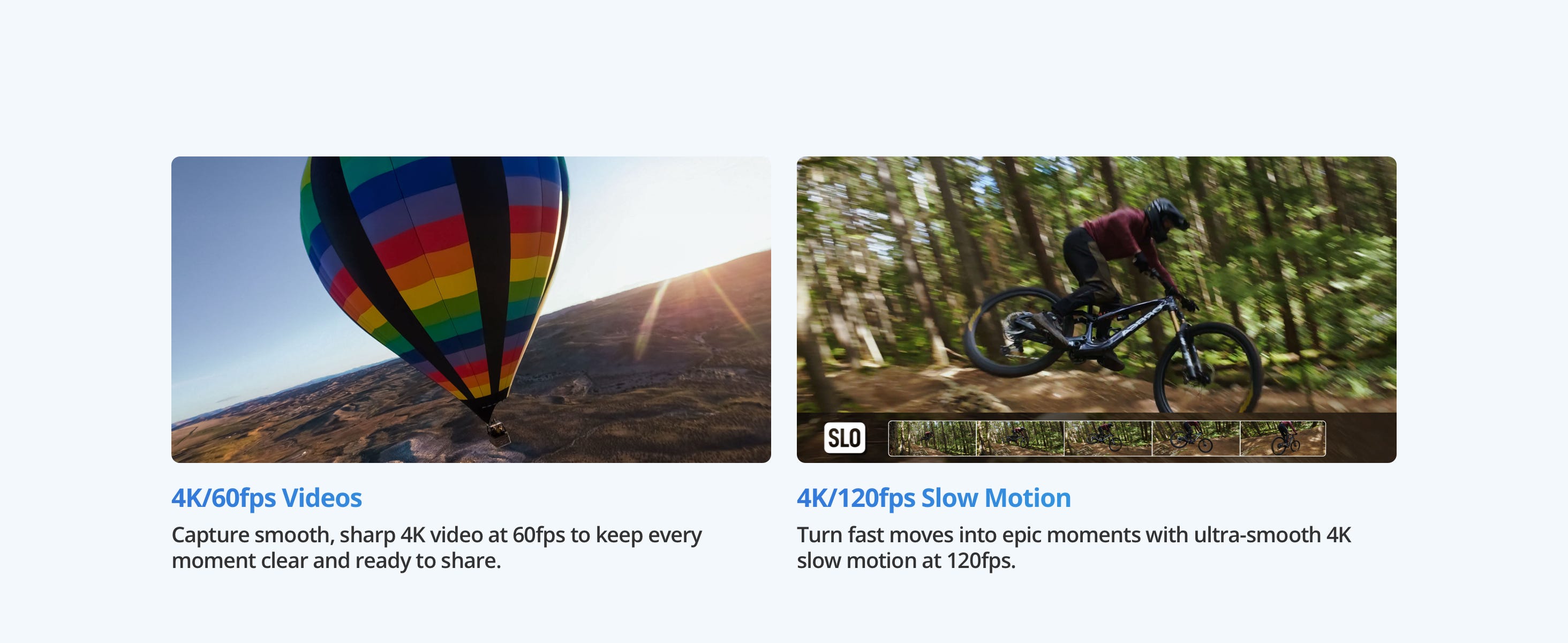 DJI Osmo Nano Action Camera 4K videos and slow motion