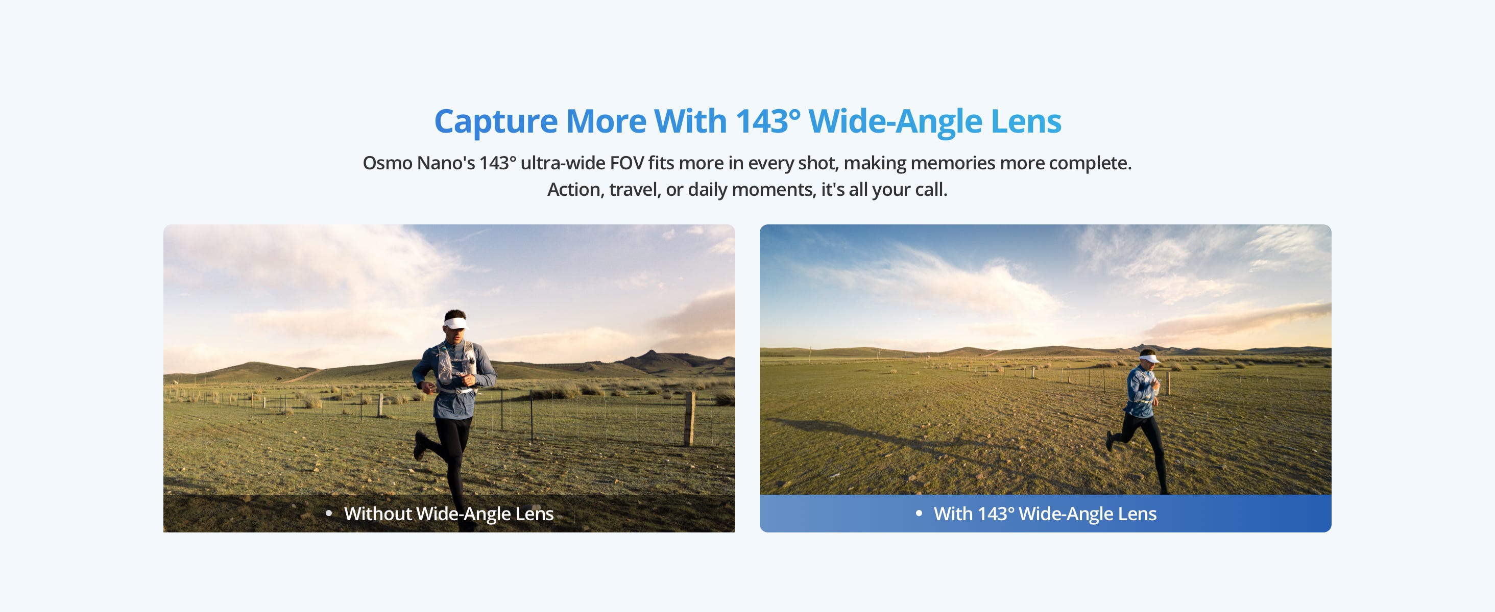 DJI Osmo Nano Action Camera wide-angle lens