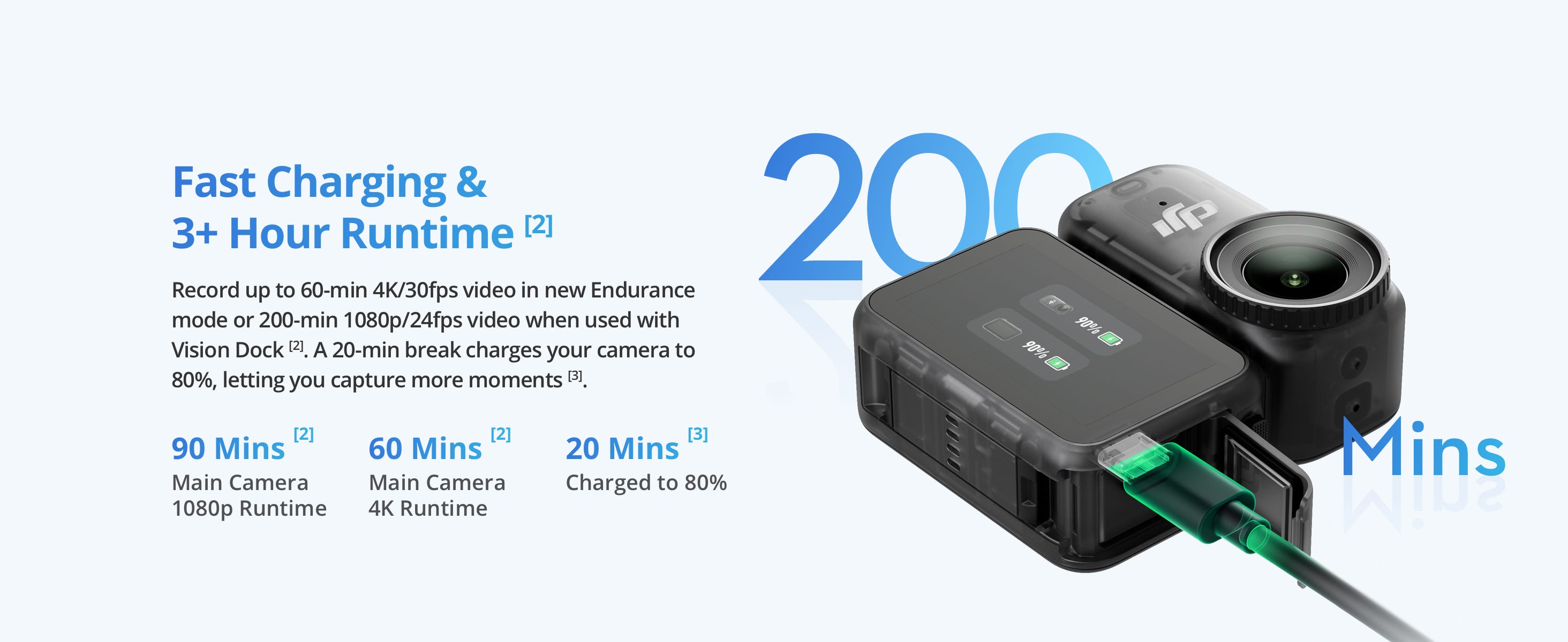 DJI Osmo Nano Action Camera fast charging