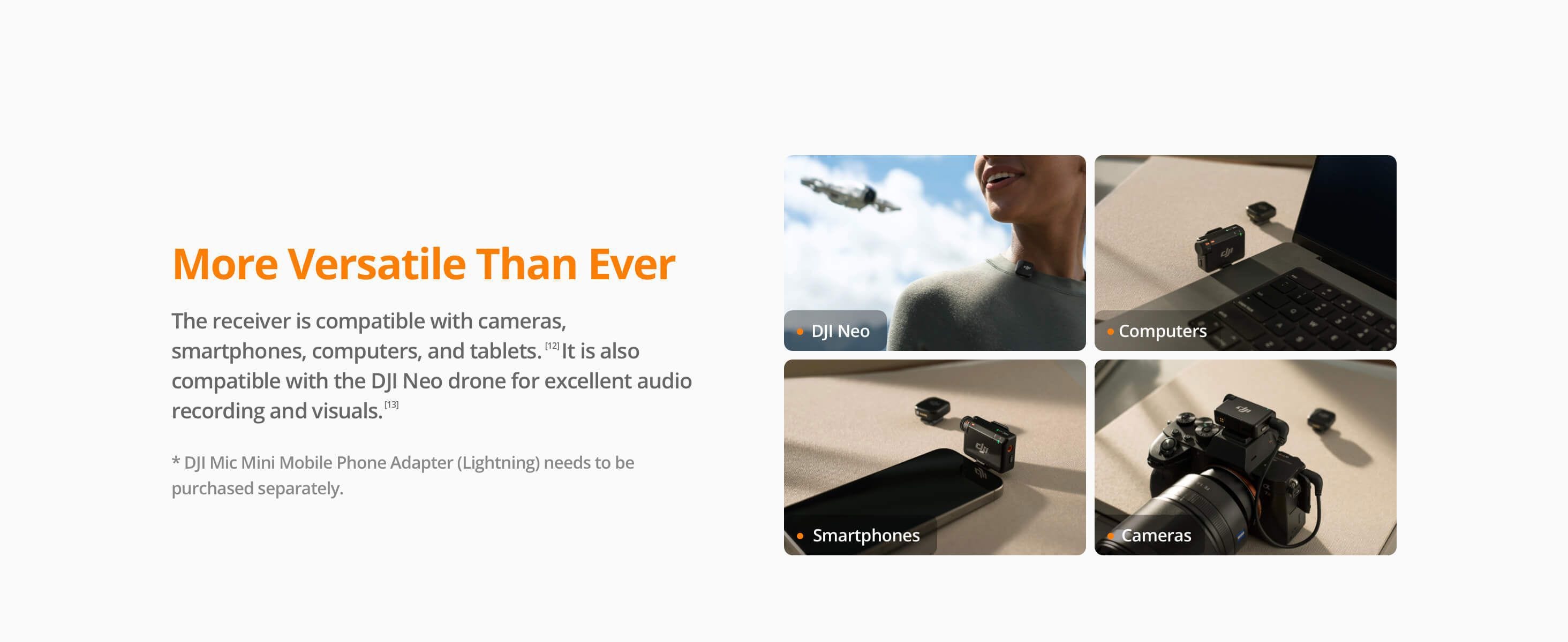 DJI Mic Mini Clip-On Transmitter with Built-In Microphone