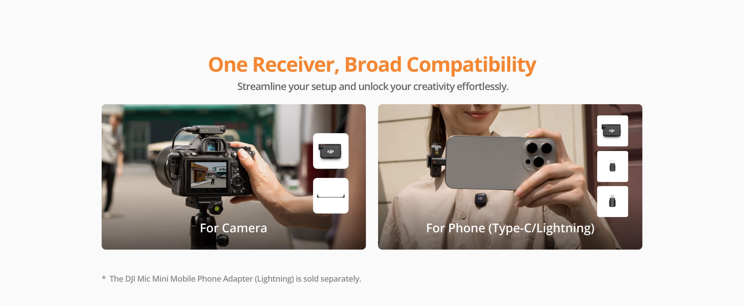 DJI Mic Mini Clip-On Transmitter with Built-In Microphone