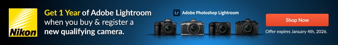 Nikon Adobe Lightroom offer