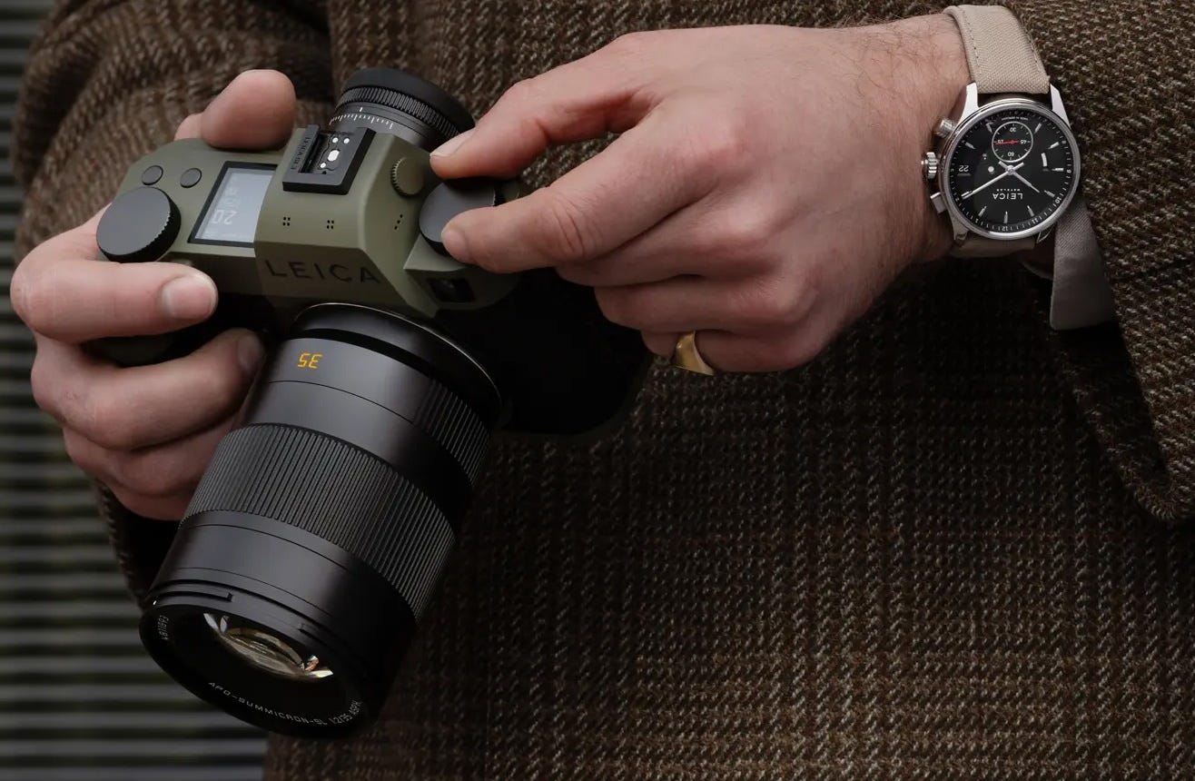 Leica SL3 Reporter Mirrorless Camera distinctive design