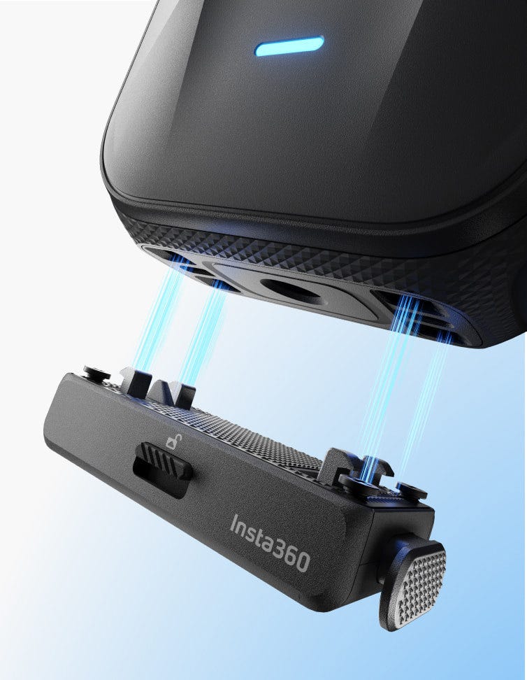 Insta360 X4 Air Action Camera magnetic mounting