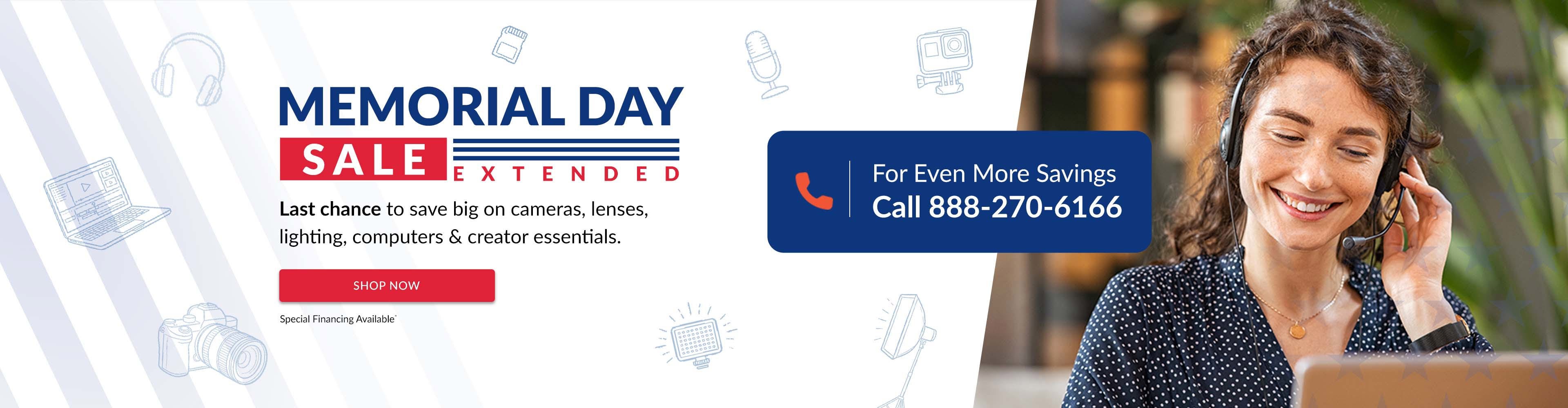 Mem day sale Extended 5.26