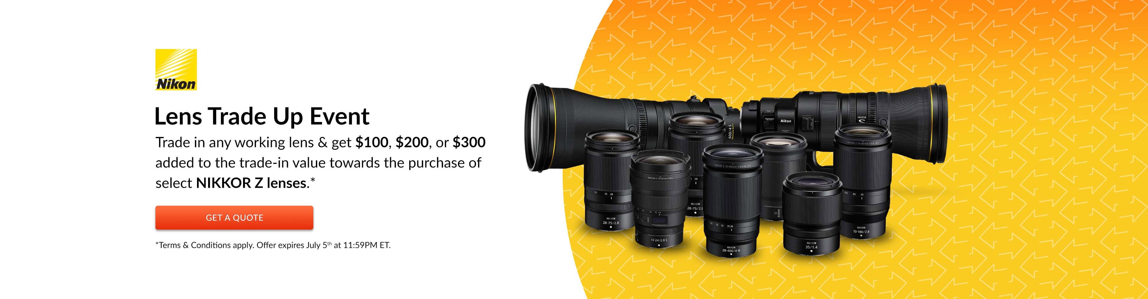 Nikon Lens Trade Up