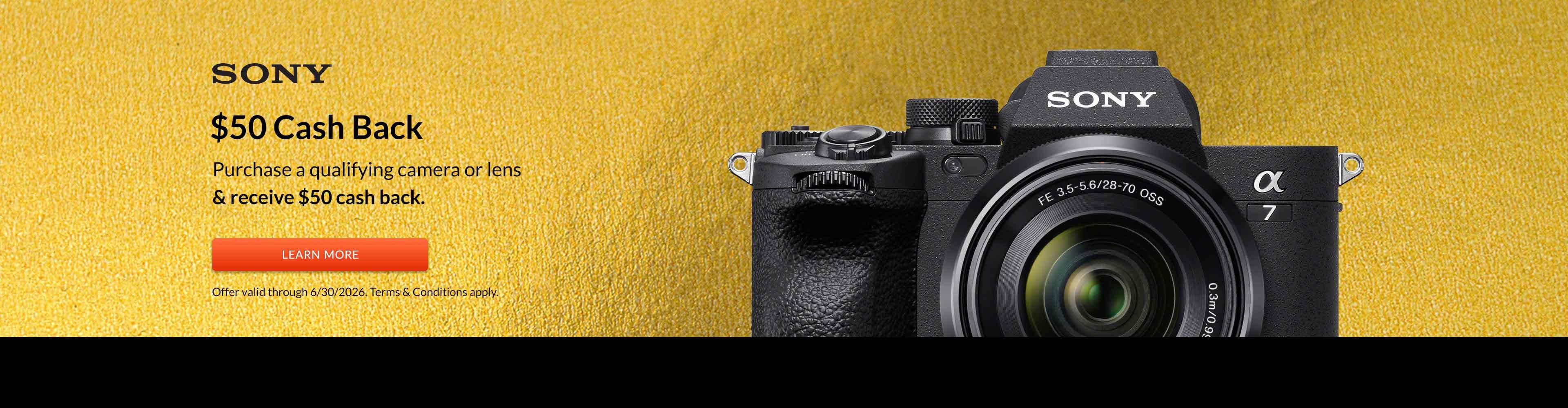 Sony $50 cash back - end 6,30