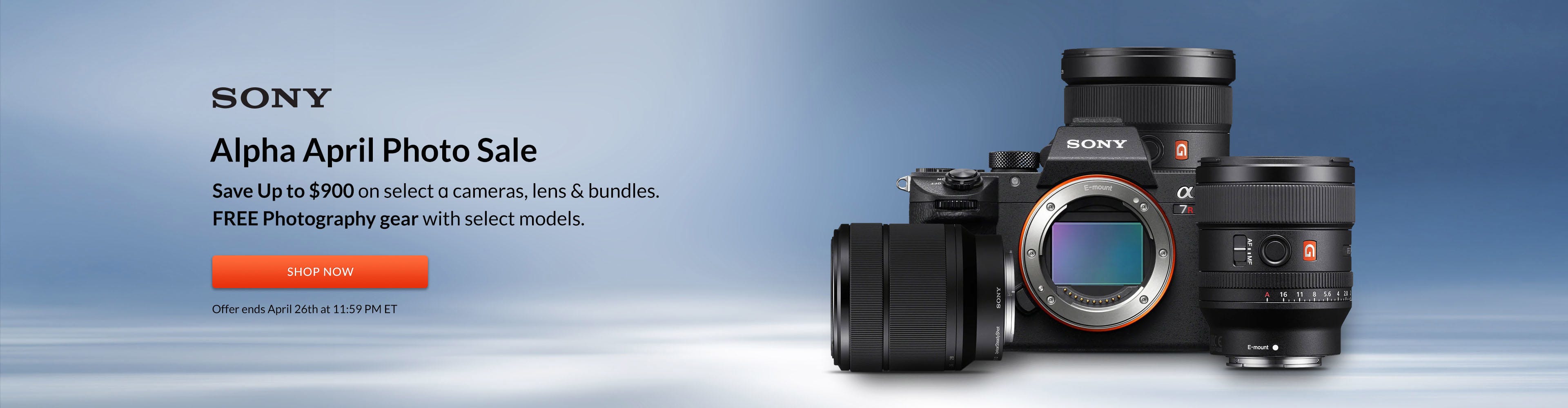 Sony april sale - ends april 26th
