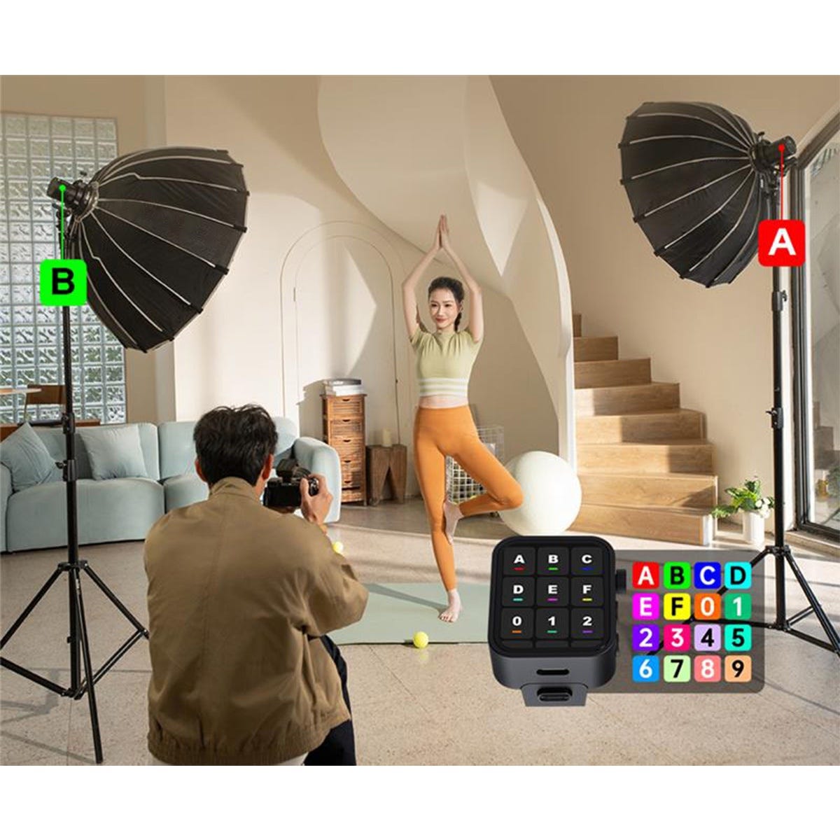 Flashpoint XPLOR 100 II Pro R2 TTL Pocket Flash color-coded group indicators