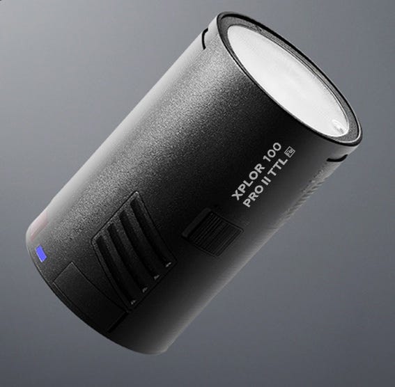 Flashpoint XPLOR 100 II Pro R2 TTL Pocket Flash compact design