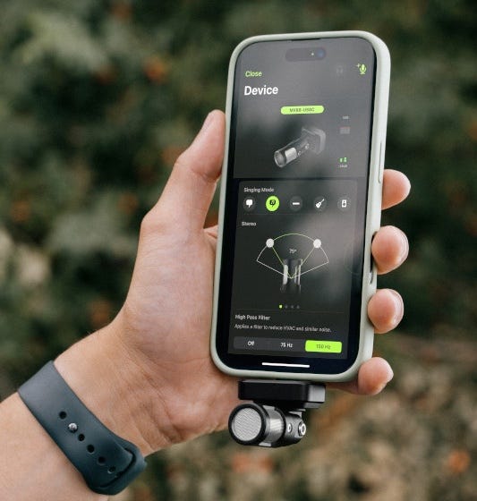 Shure MV88 Stereo Microphone instant connectivity