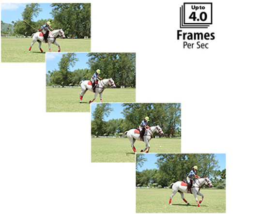 Continuous Shooting at up to 4.0 fps