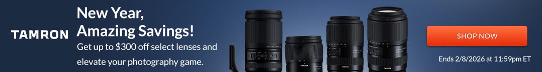 Tamron New Year sale