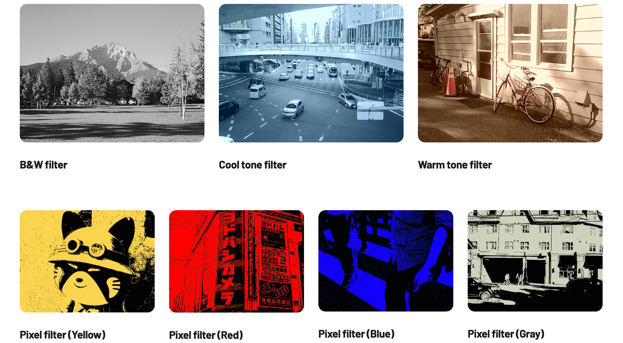 Kodak Charmera filters