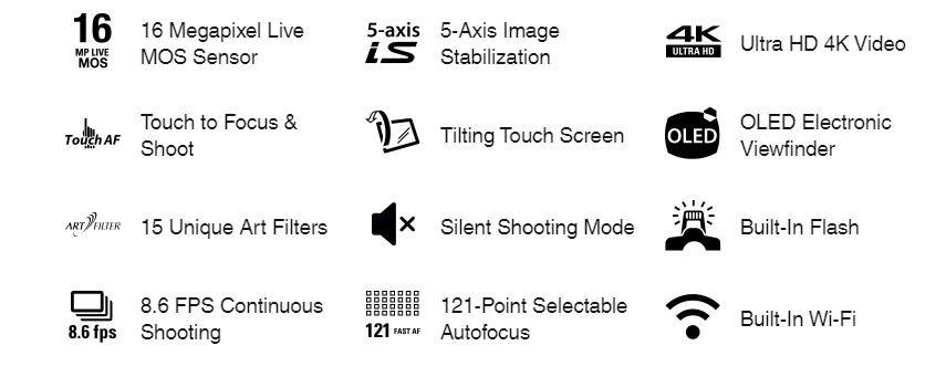 Olympus E M10 Mark III Features