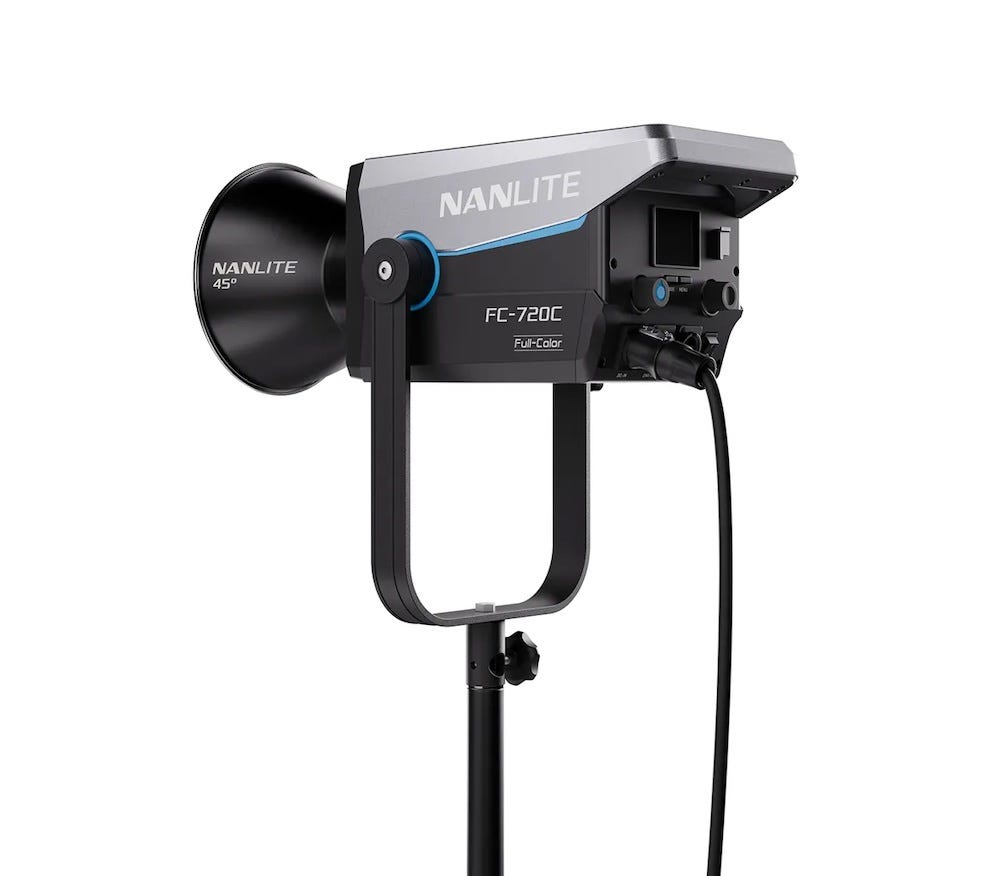 FC-720C buttons and knobs on the light head