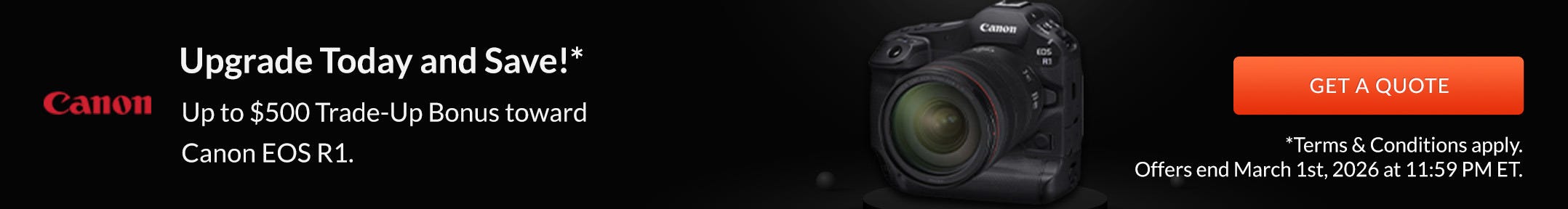 Canon R1 Trade