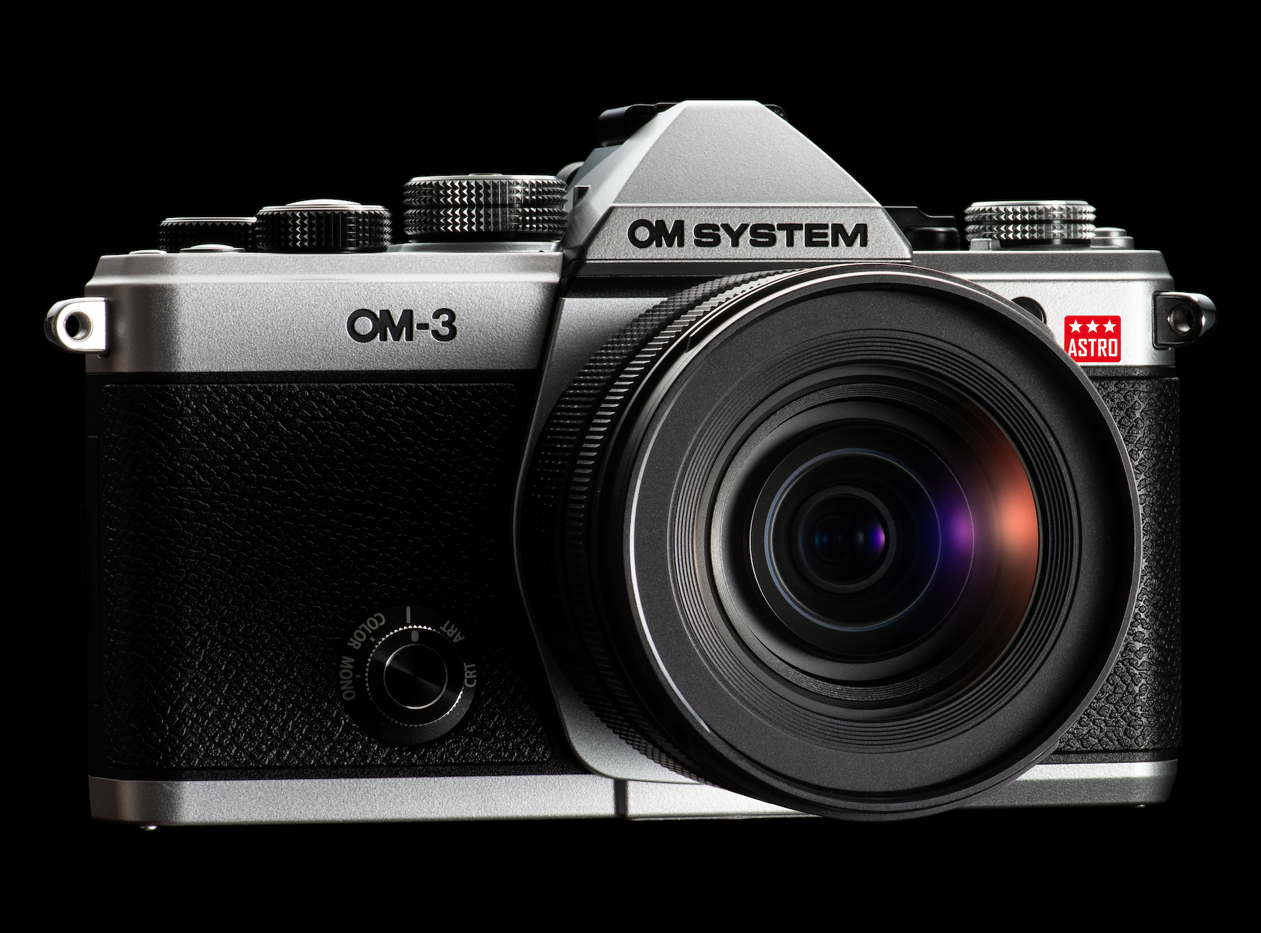 OM System OM-3 Astro film camera-inspired design